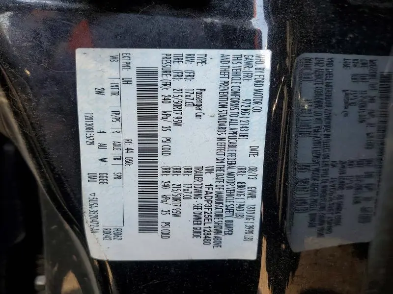 2014 FORD FOCUS SE  