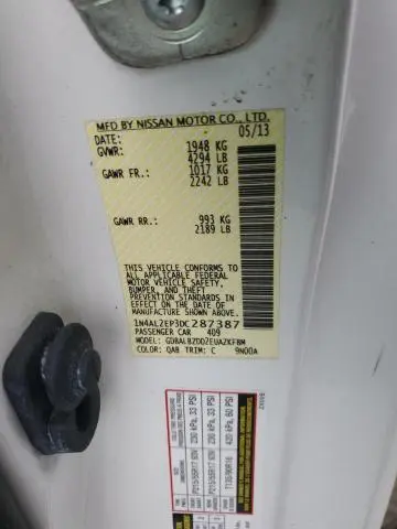 2013 NISSAN ALTIMA S  