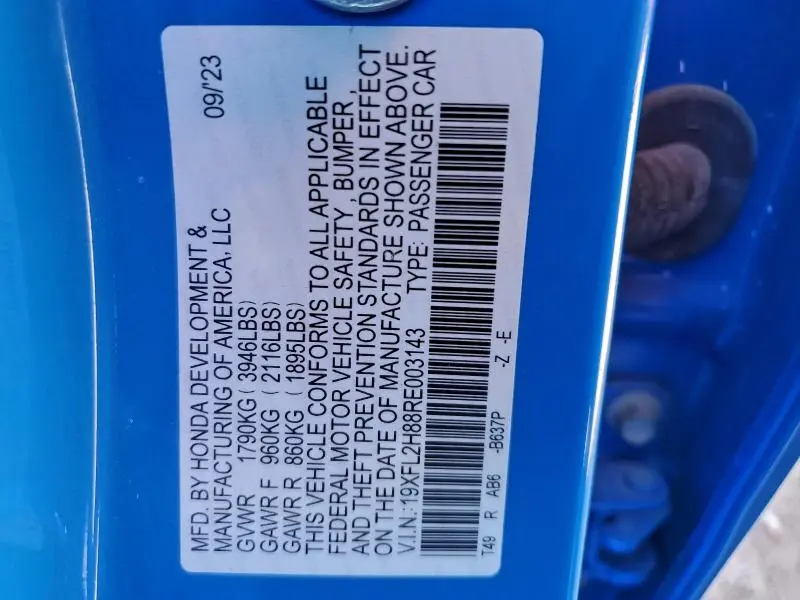 2024 HONDA CIVIC SPORT  