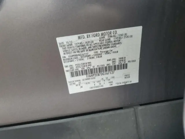 2013 FORD TAURUS SEL  