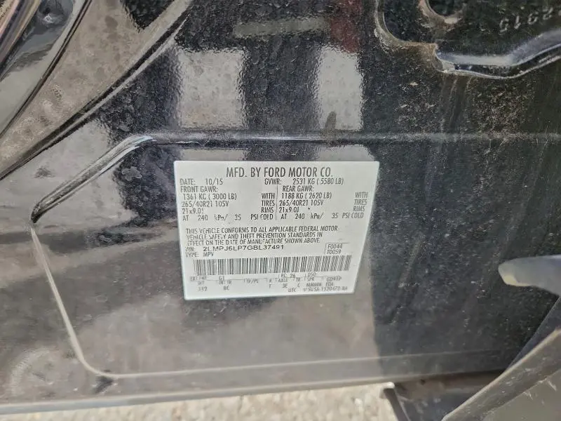 2016 LINCOLN MKX RESERVE  