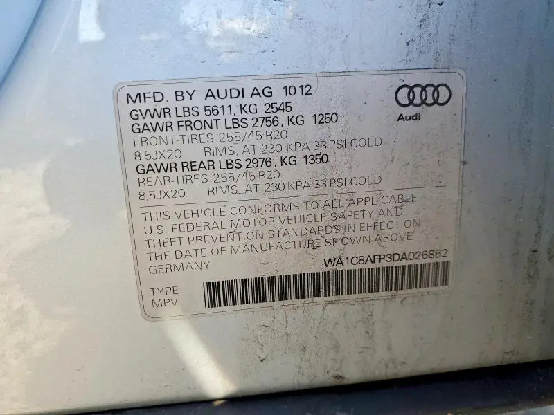 2013 AUDI Q5 PREMIUM HYBRID  