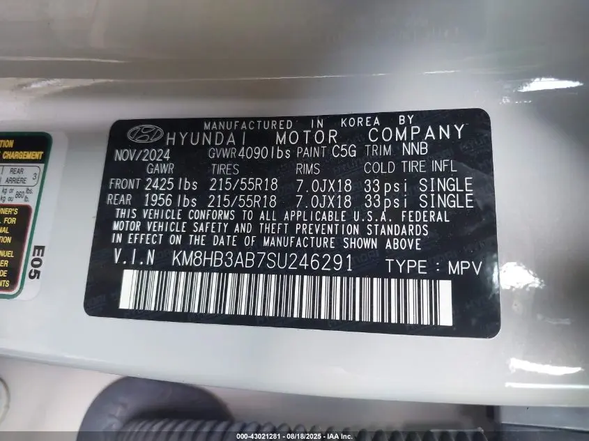 2025 HYUNDAI KONA SEL