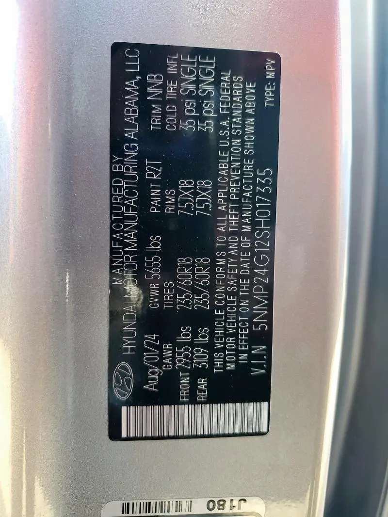 2025 HYUNDAI SANTA FE SEL  