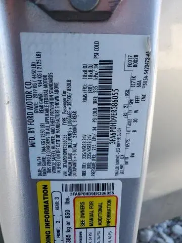 2014 FORD FUSION SE  