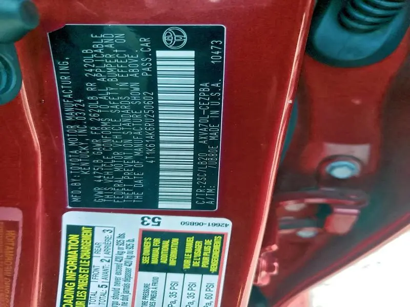 2024 TOYOTA CAMRY XSE  