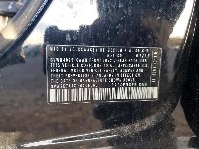 2013 VOLKSWAGEN JETTA BASE  