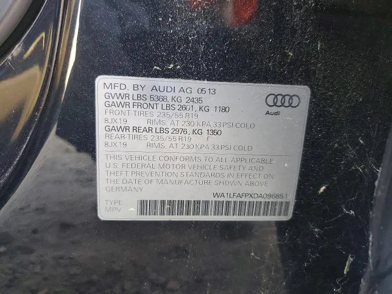 2013 AUDI Q5 PREMIUM PLUS  
