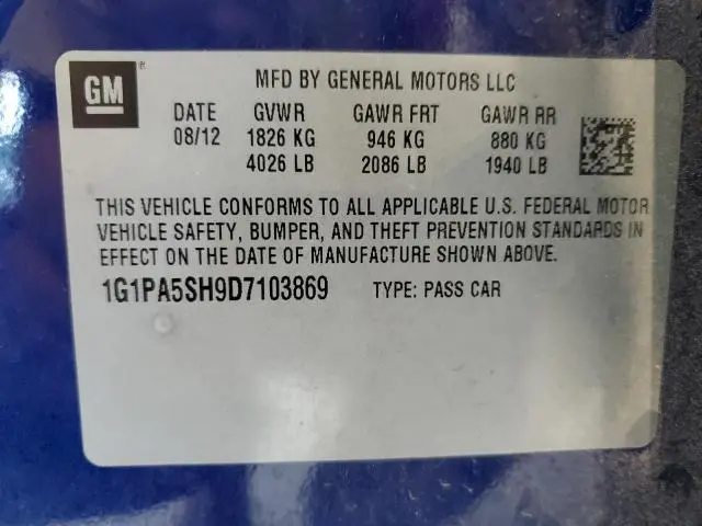 2013 CHEVROLET CRUZE LS  