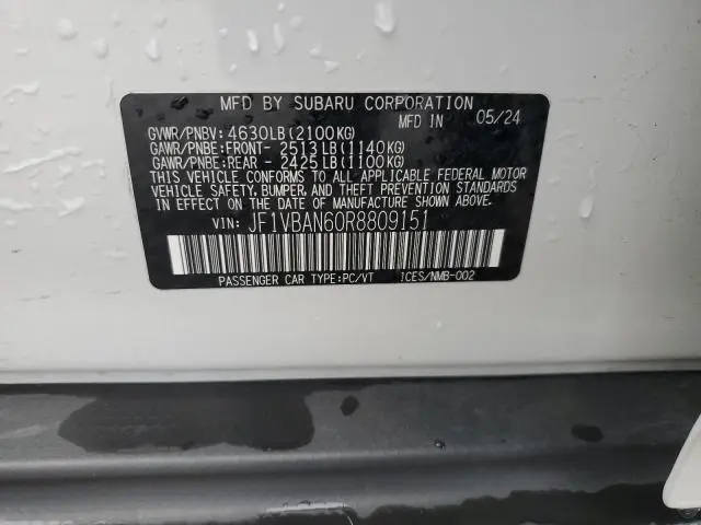 2024 SUBARU WRX LIMITED  