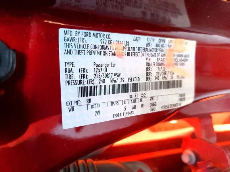 2014 FORD FOCUS TITANIUM  