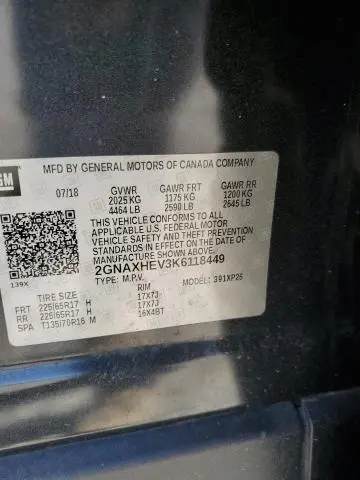 2019 CHEVROLET EQUINOX LS  