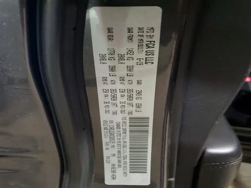 2019 DODGE DURANGO GT  