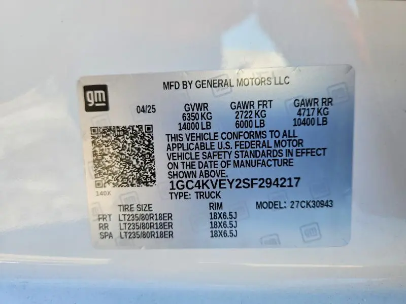 2025 CHEVROLET SILVERADO K3500 HIGH COUNTRY  