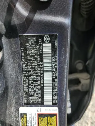 2014 TOYOTA AVALON BASE