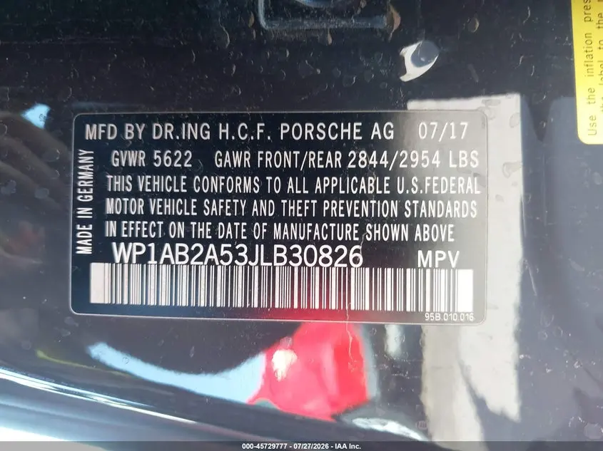 2018 PORSCHE MACAN S