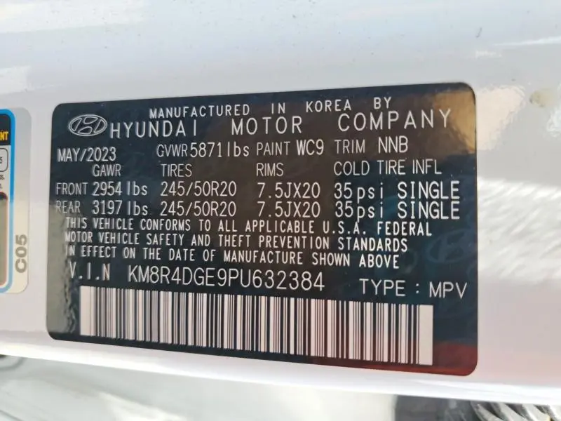 2023 HYUNDAI PALISADE SEL PREMIUM  