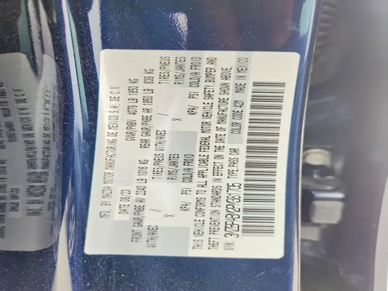 2023 MAZDA 3 SELECT  