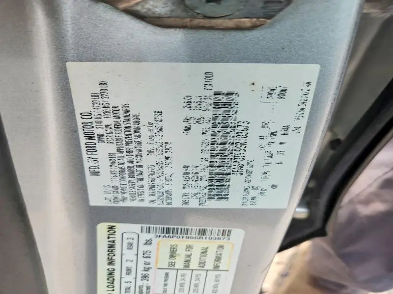 2016 FORD FUSION SE  
