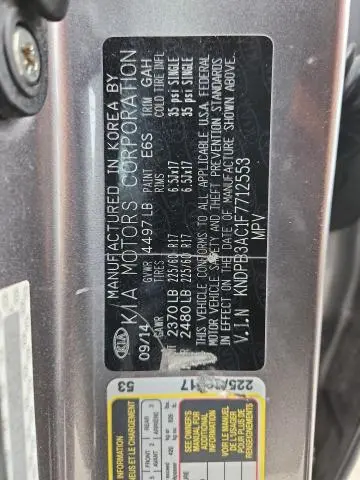 2015 KIA SPORTAGE LX  