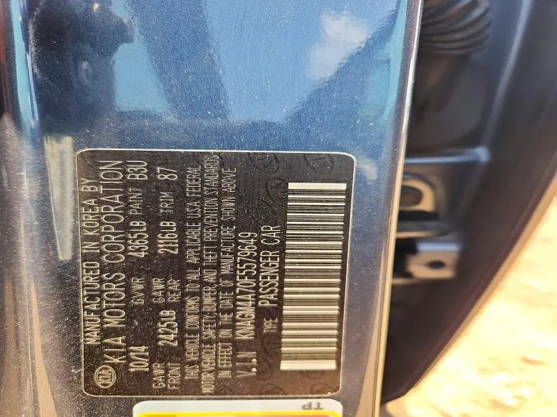 2015 KIA OPTIMA LX  