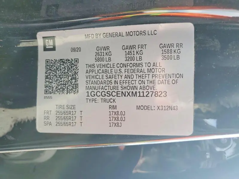 2021 CHEVROLET COLORADO LT  