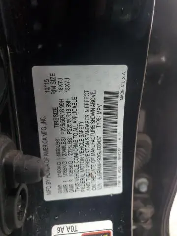 2016 HONDA CR-V TOURING  