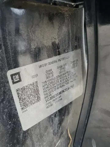 2019 CHEVROLET CRUZE LT  