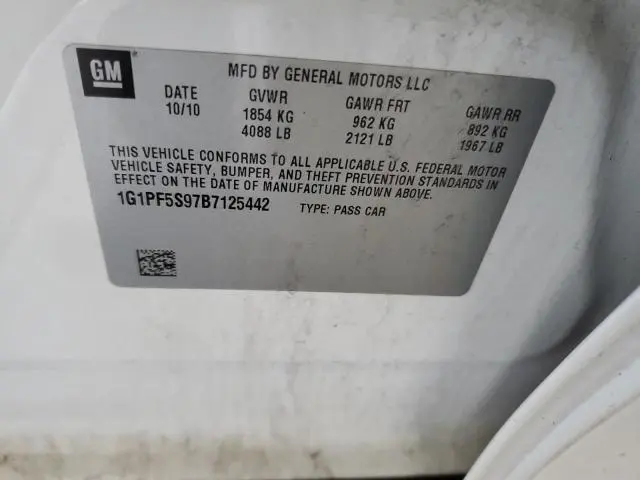 2011 CHEVROLET CRUZE LT  