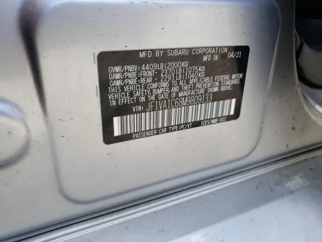 2021 SUBARU WRX PREMIUM  