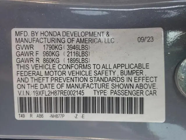 2024 HONDA CIVIC SPORT  
