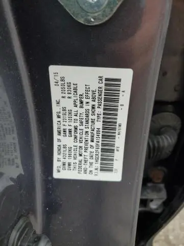 2015 HONDA ACCORD EXL  