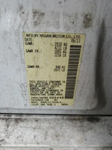 2013 NISSAN ALTIMA 2.5  