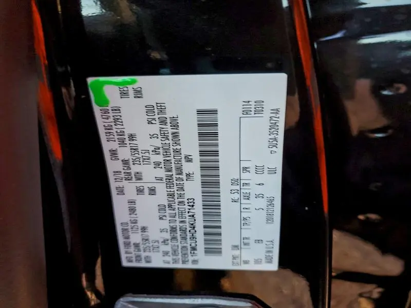 2019 FORD ESCAPE SEL  