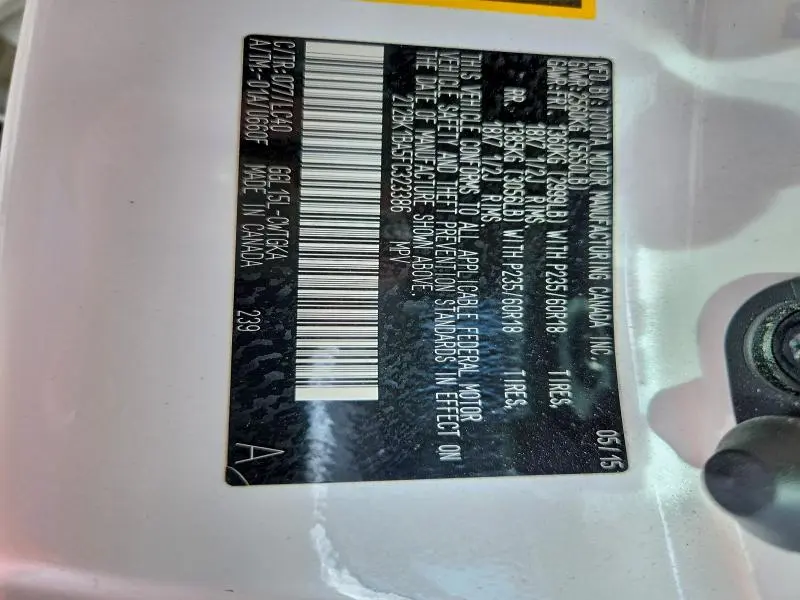 2015 LEXUS RX 350 BASE  