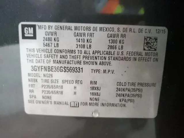 2016 CADILLAC SRX LUXURY COLLECTION  