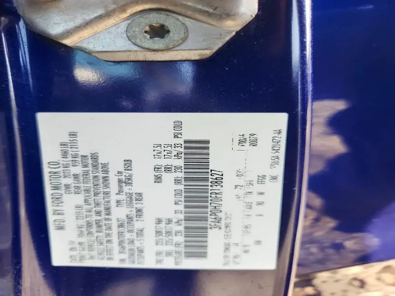 2015 FORD FUSION SE  