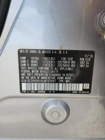 2020 HONDA HR-V SPORT