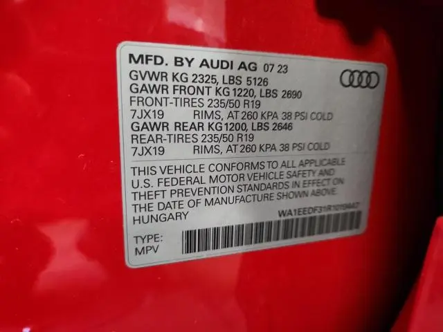 2024 AUDI Q3 PREMIUM PLUS S LINE 45  