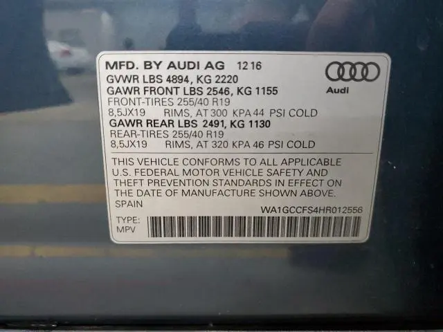 2017 AUDI Q3 PRESTIGE  