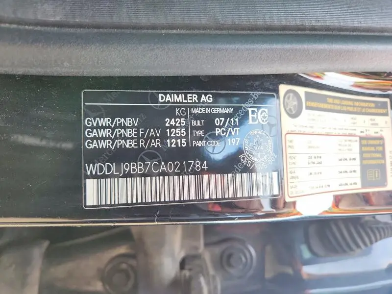 2012 MERCEDES-BENZ CLS 550 4MATIC  