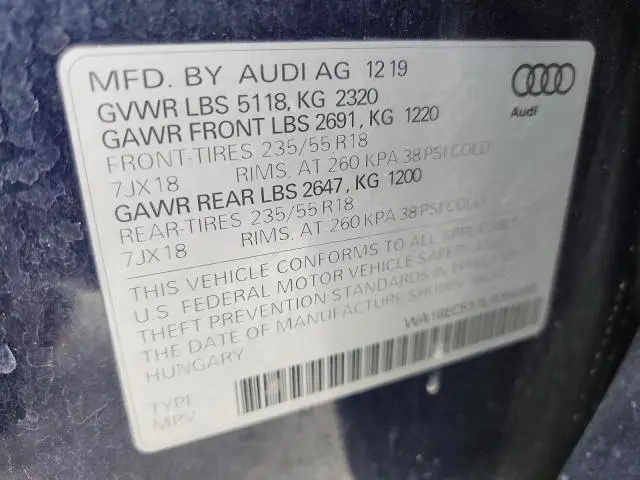 2020 AUDI Q3 PREMIUM PLUS  