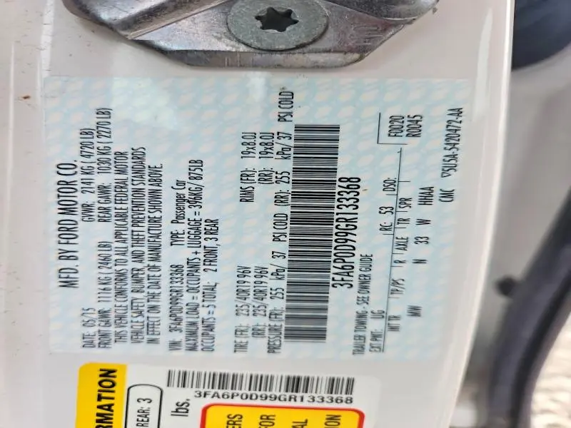 2016 FORD FUSION TITANIUM  