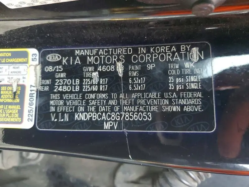 2016 KIA SPORTAGE LX  