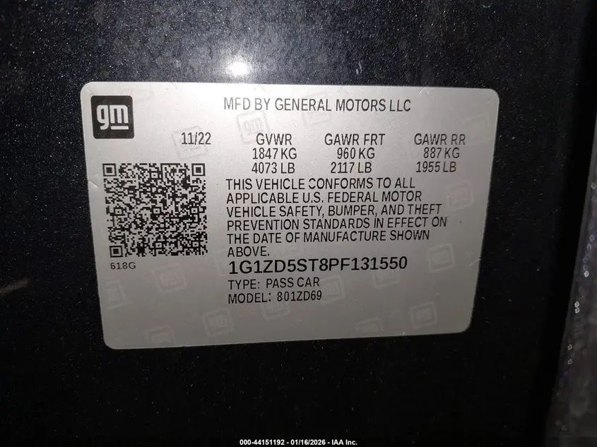 2023 CHEVROLET MALIBU FWD 1LT