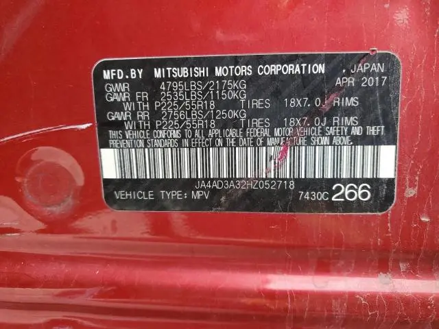 2017 MITSUBISHI OUTLANDER SE