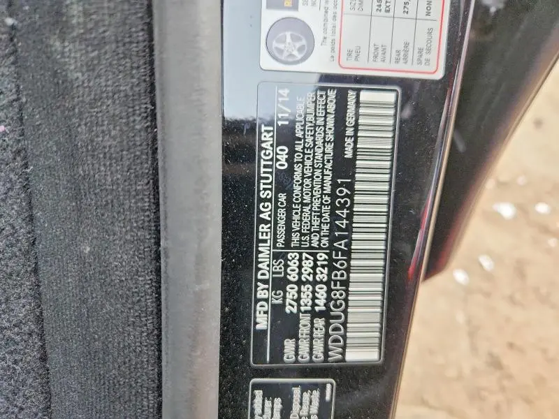 2015 MERCEDES-BENZ S 550 4MATIC  