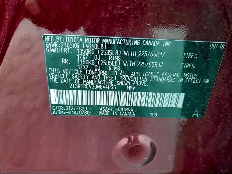 2018 TOYOTA RAV4 ADVENTURE  