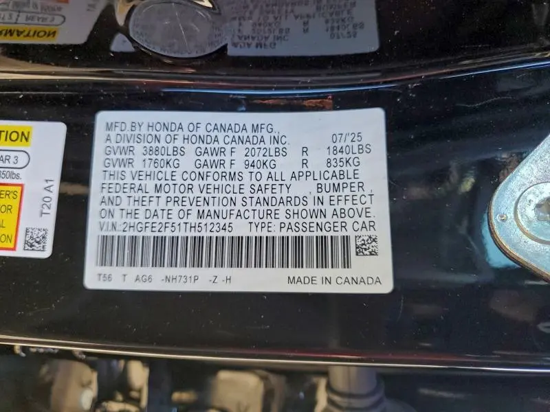 2026 HONDA CIVIC SPORT  