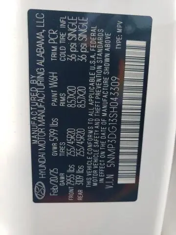 2025 HYUNDAI SANTA FE LIMITED  